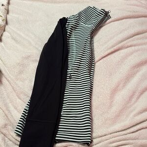 lululemon athletica Black and White Striped Jacket